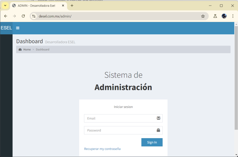 pantalla inicio